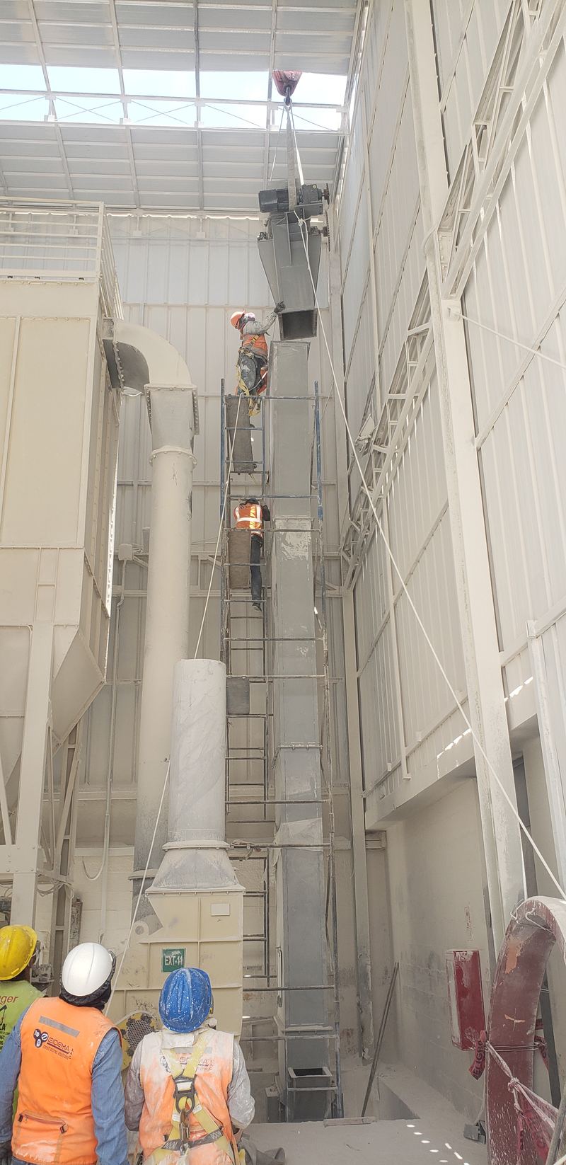 Izaje del cabezal de un elevador